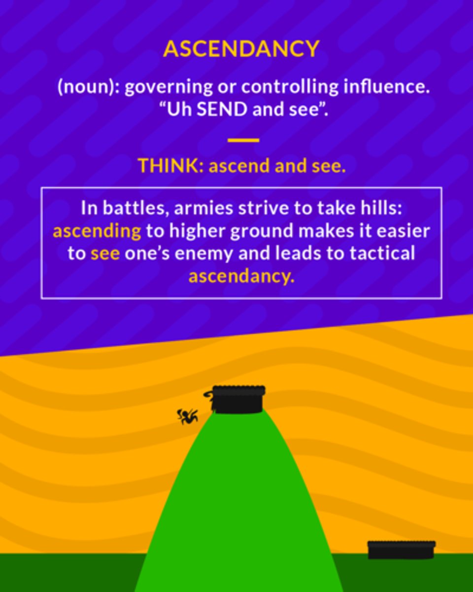 <p>noun: controlling influence; domination</p><p>noun: A position of power, control, or influence over others.</p>