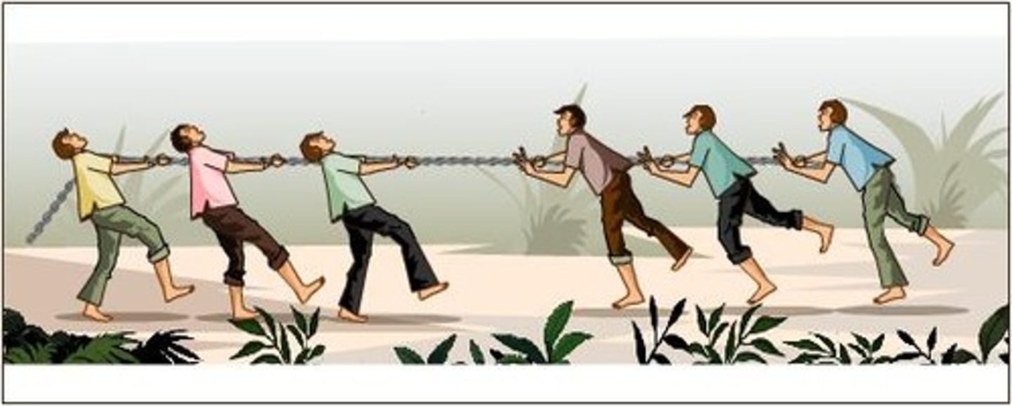 <p>When the forces on an object are pushing harder in one direction than in another, causing movement</p>