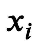 <p>Definition of x<sub>i</sub></p>