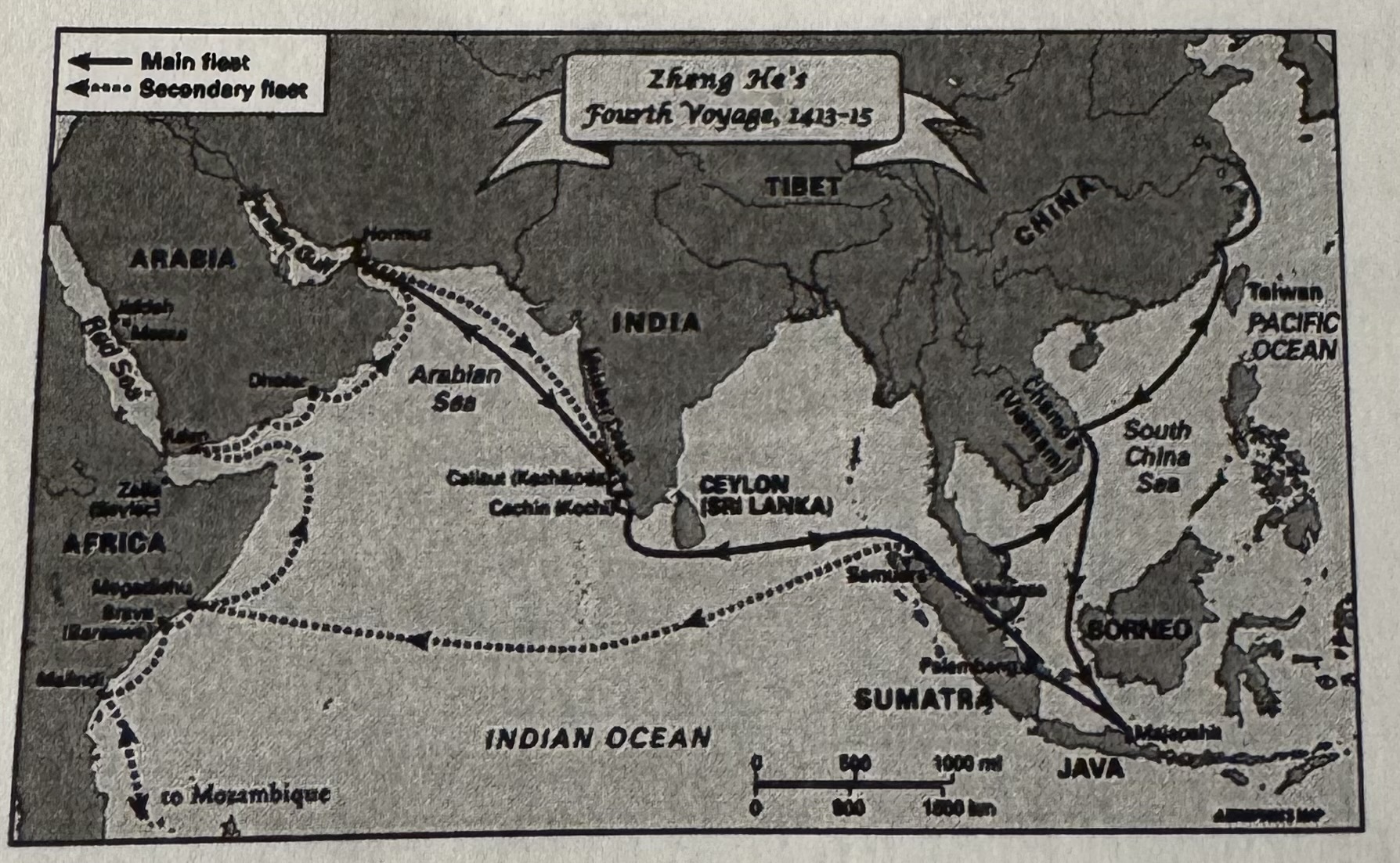 <p>The map shows a historical event during which period?</p>