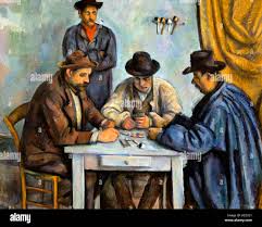 <p>Cezanne, “Les joueurs de cartes”, 1890-1892, Oil on canvas, 135 × 182 cm</p>
