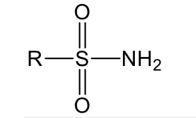 <p>Sulfonamide weakly polar, increase solubility of 2-3 carbons</p>
