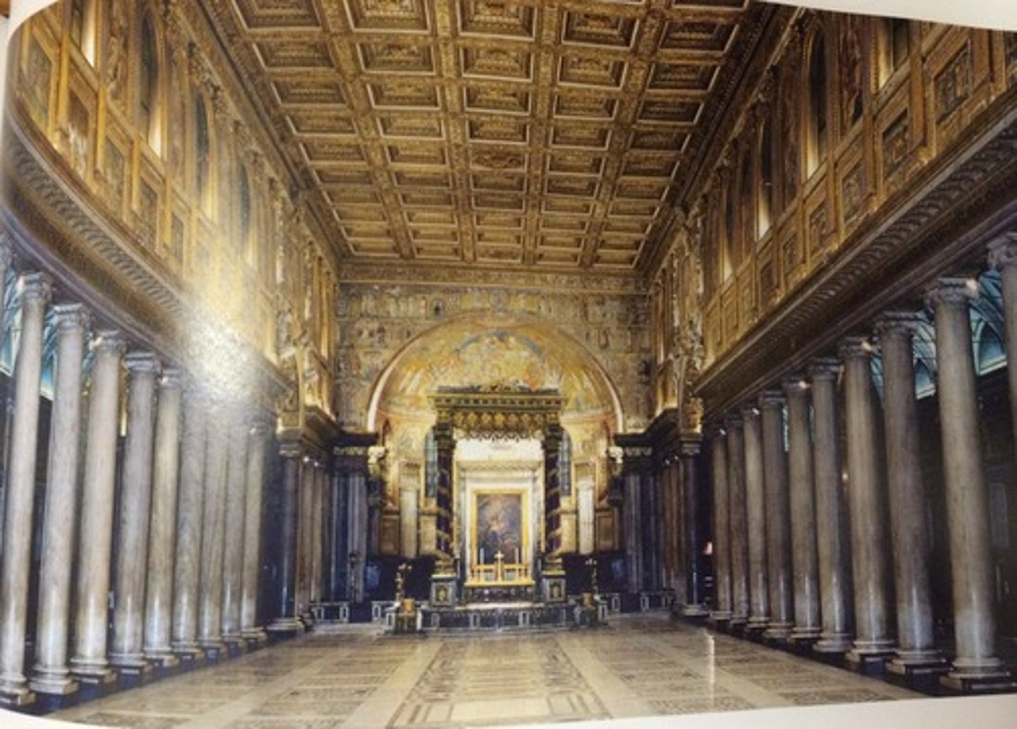 <p>what?</p><p>where?</p><p>when?</p><p>who?</p><p>who is this for?</p><p>what did the piazza used to be?</p><p>what type of columns?</p><p>what group added chairs?</p><p>which direction does this building face?</p><p>what are the mosaics images of?</p><p>what is the part that is pictured?</p><p>how was the location determined?</p>