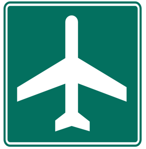 <p>there is an airport ahead</p>