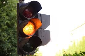 <p>flashing yellow light</p>