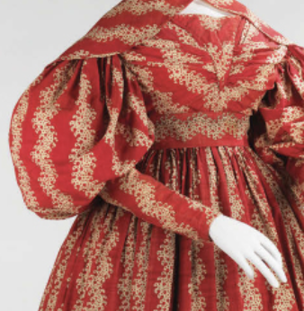 <p>full from shoulder to elbow, then fitted from elbow to wrist, often with an extension over the wrist</p>