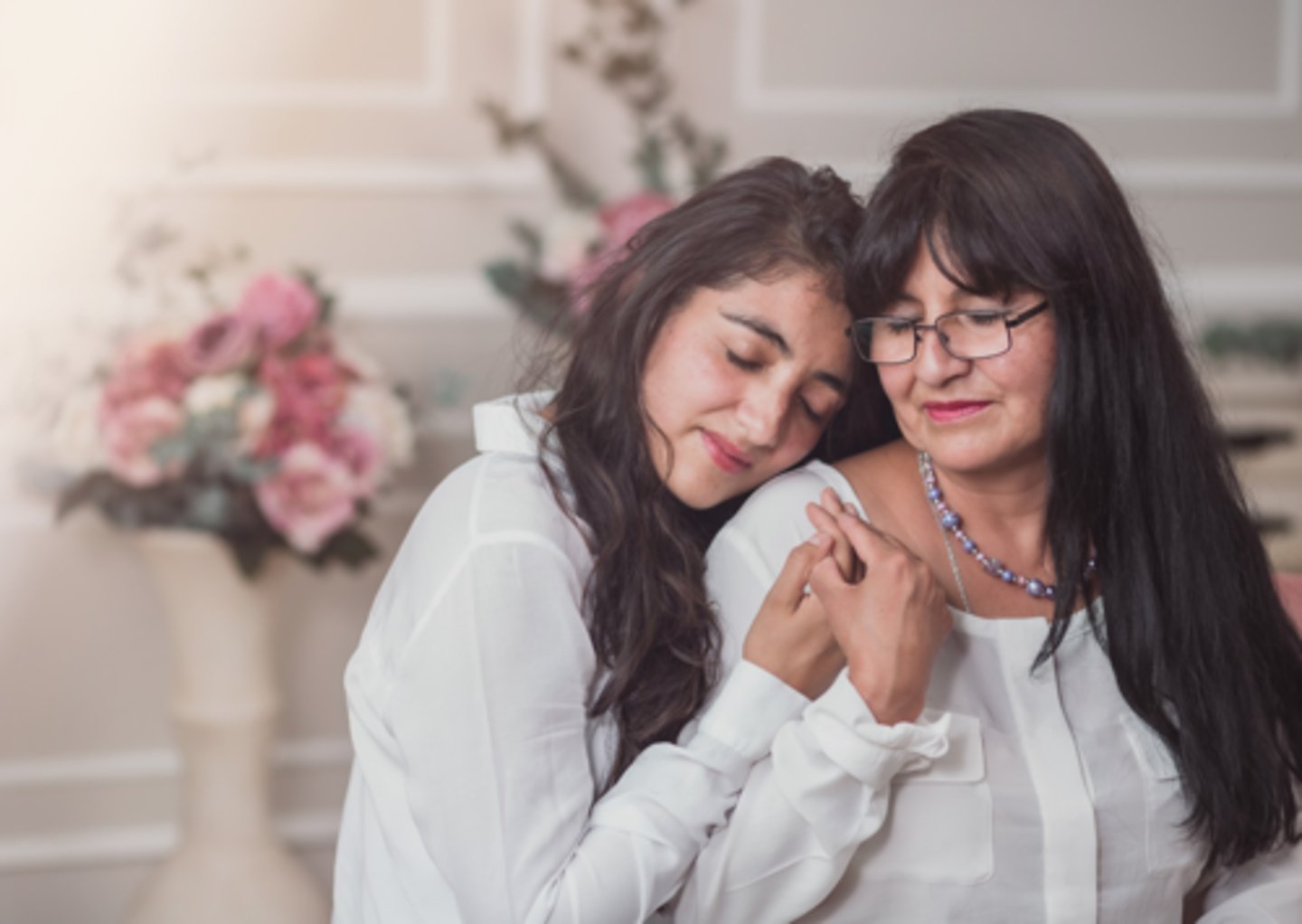 <p>put your arms around someone to show love or friendship</p><p>When I see Mum on Mother's Day, I ___________her ______ and tell her how much I love her.</p>