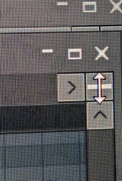 <p>Cant add pictures but its the thing on the upper right corner where the arrows are touching it &gt;|^</p>
