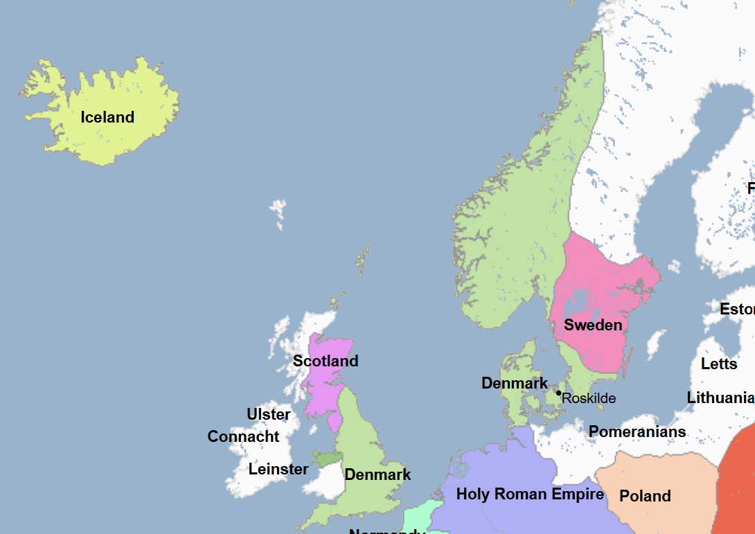 <ul><li><p>4th King of Denmark</p><ul><li><p>He was also King of England and King of Norway</p></li><li><p>He thus built a unified Danish Empire</p></li></ul></li><li><p>He was the son of Sweyn Forkbeard and was offered the English throne after defeating his predecessor Edmund Ironside</p><ul><li><p>The death of Harald II of Denmark enabled him to unite England and Denmark</p></li><li><p>He defeated Edmund Ironside and his English forces in the Battle of Ashingdon, and they agreed to split England in half</p></li><li><p>When Edmund Ironside was murdered soon afterwards, the namesake took the other half of England</p></li><li><p>He further consolidated his rule by eliminating potential rivals</p></li><li><p>He married Aethelred II’s widow, Emma of Normandy</p></li></ul></li><li><p>He oversaw a reign distinguished by skillful statecraft and utter ruthlessness</p><ul><li><p>He espoused Christianity</p></li><li><p>He established equal rights for both Danes and Englishmen</p></li><li><p>He sent most of his army back to Denmark, confident in his position as ruler</p></li></ul></li></ul><p></p>