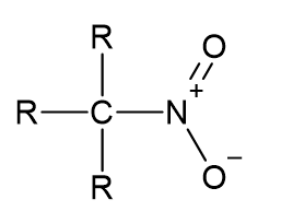 <p>Hvad hedder denne funktionelle gruppe (NO<sub>2</sub>)</p>
