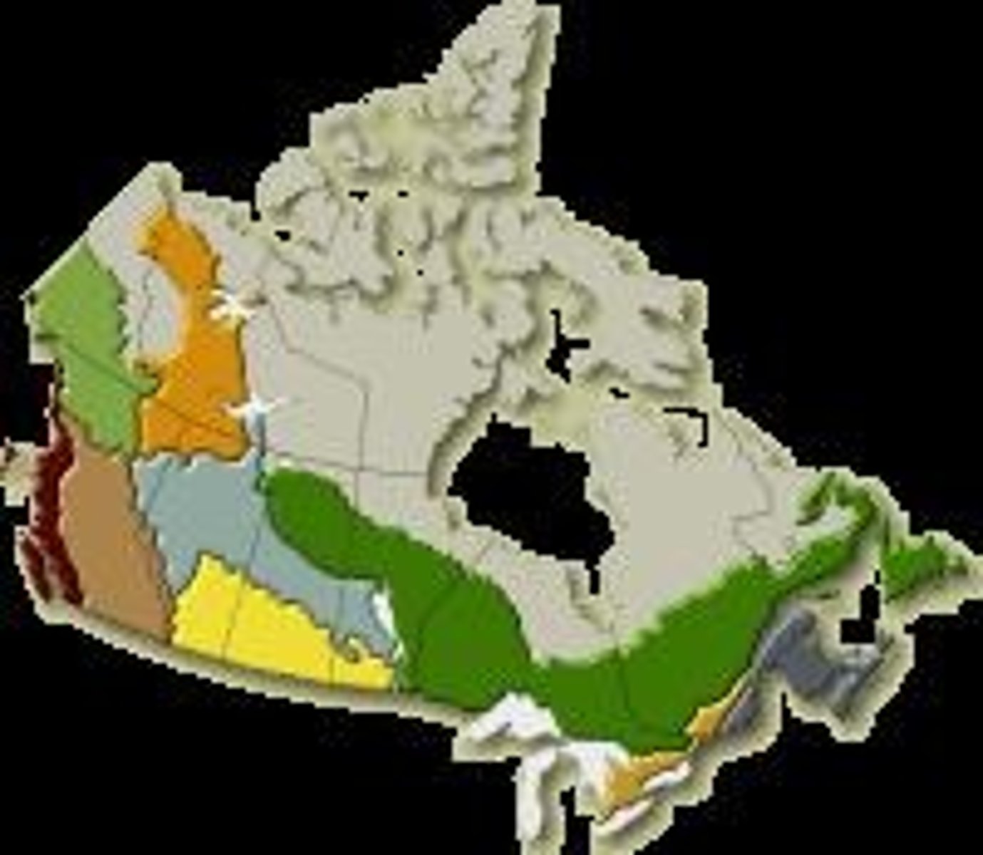 <p>The nine forested ecozones of Canada include the Boreal Shield, Pacific Maritime, Montane Cordillera, and others.</p>