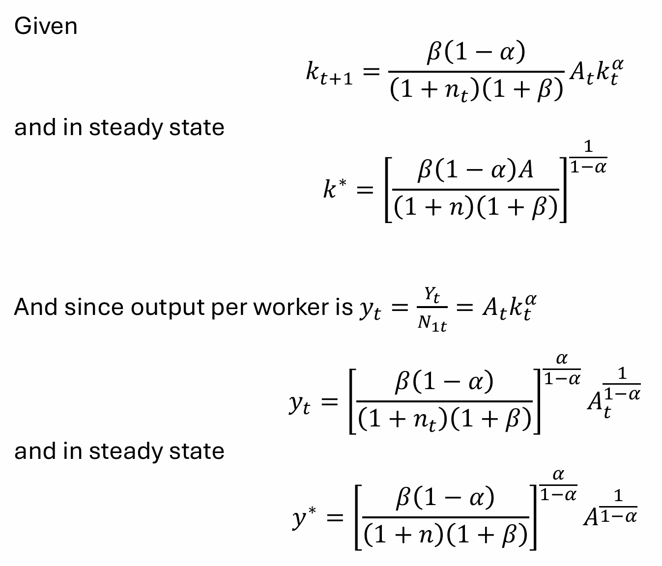 <p>What is the graphical interpretation of the steady states?</p>