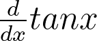 <p>Derivative of tanx</p>