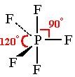 120 and 90

trigonal bipyramidal