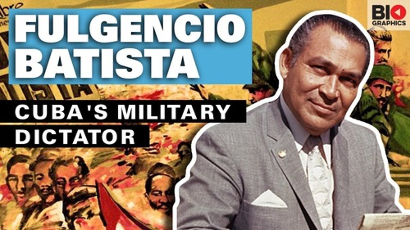 <p>He was the Cuban dictator overthrown by Fidel Castro.</p>