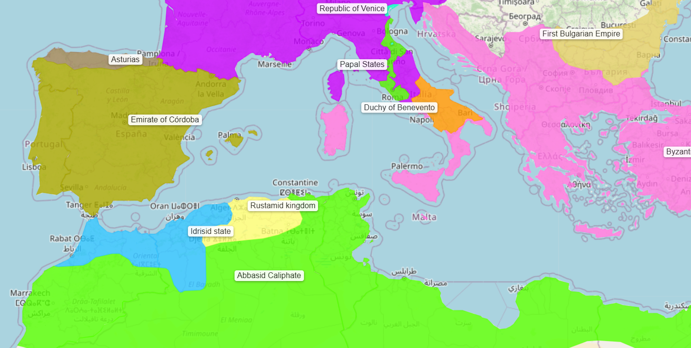 <p>788 - 974 - Idrisid Dynasty (All Facts) </p>