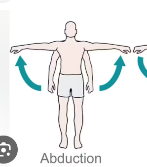 <p>Movement of a limb toward the body midline</p><p></p>