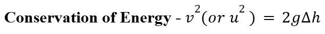 <p>Kinetic Energy = Potential Energy</p>