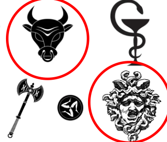 * The Gorgon (Medusa): Turned people to stone with a look, power so strong.
* The Minotaur: fear of the unknown, human nature.