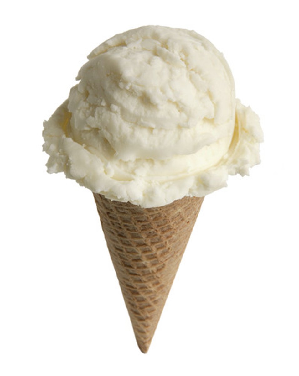 <p>¿De qué color es el helado de vainilla?</p>