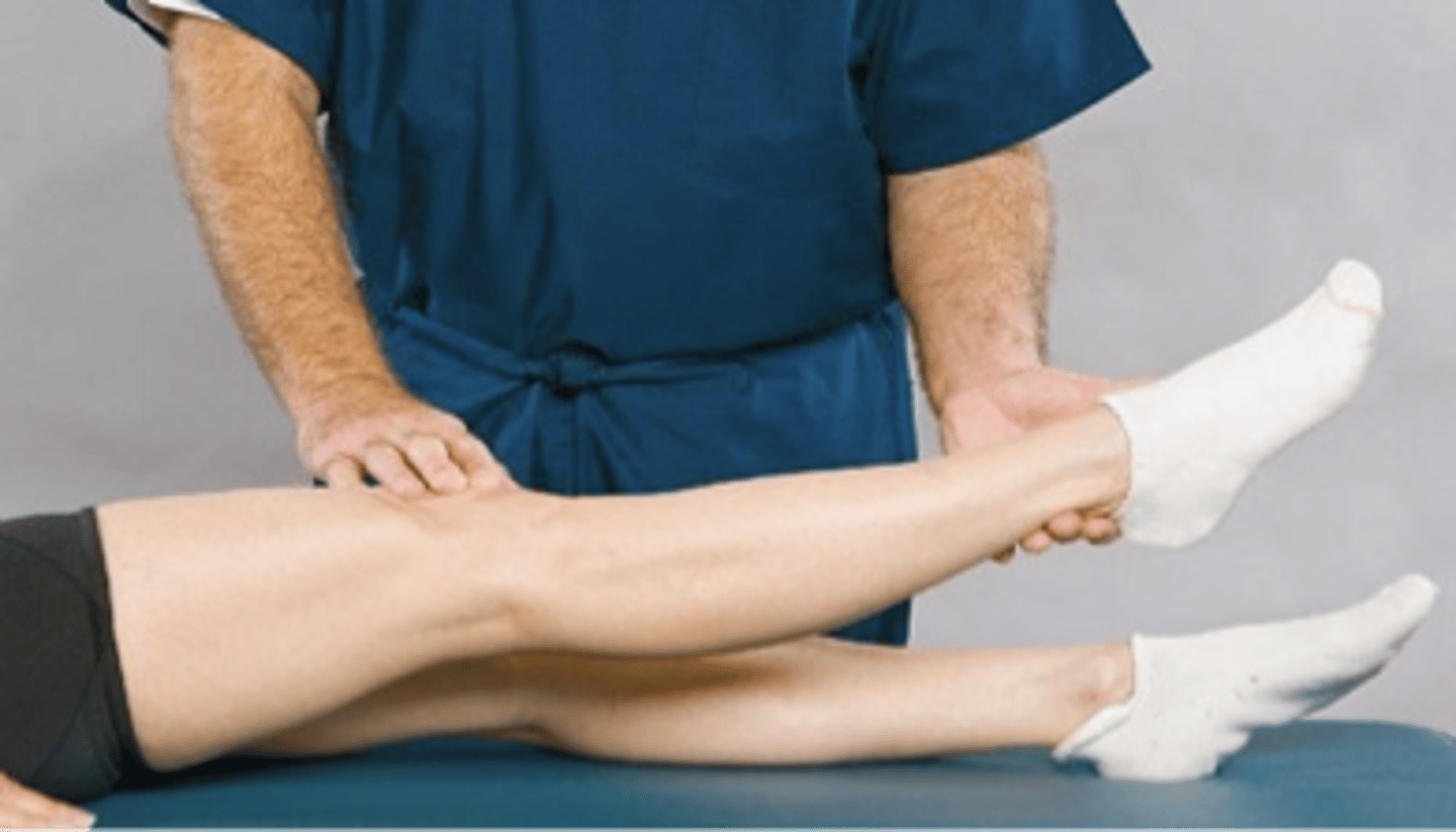 <p>Assessment for:</p><p>- Spasm of the sacrolumbalis (iliocostalis lumborum) musculature</p>