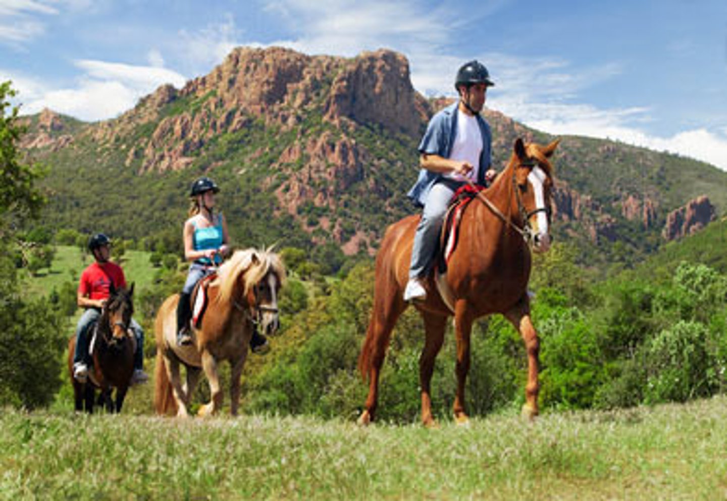 <p>to go on a trail ride</p>