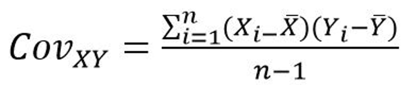 <p>Change the square in variance formula and replace it with the other variable, multiply differences of each element from the mean of its own variable, sum it up and divide by df, the more similar the two elements are of the product the greater the variable, the more similar the values of variables x and y are the greater the covariance</p>