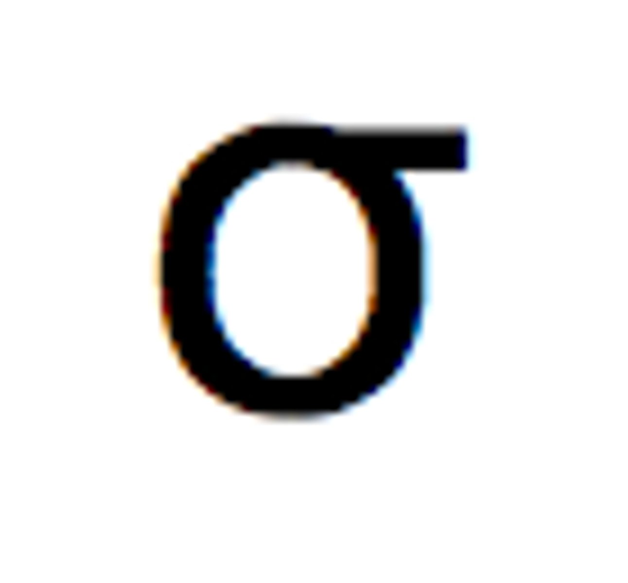 <p>looks like an o</p>