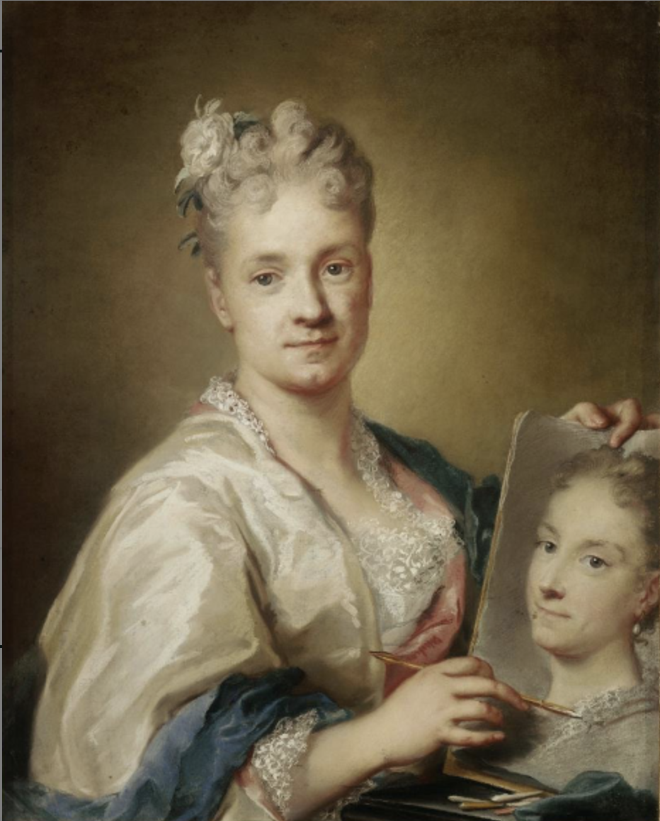 <p>Self-Portrait Holding a Portrait of Her Sister (date)</p>