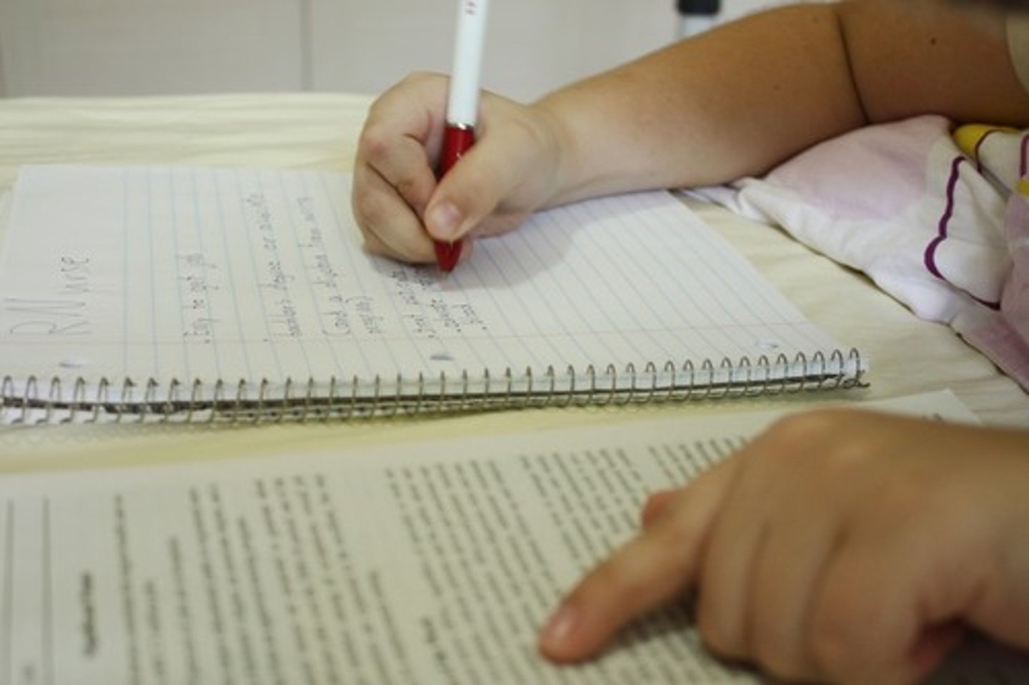 <p>to take notes</p>