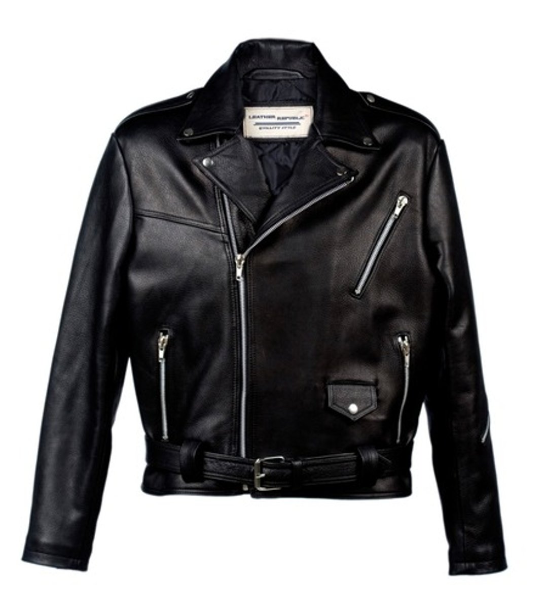 <p>leather jacket</p>