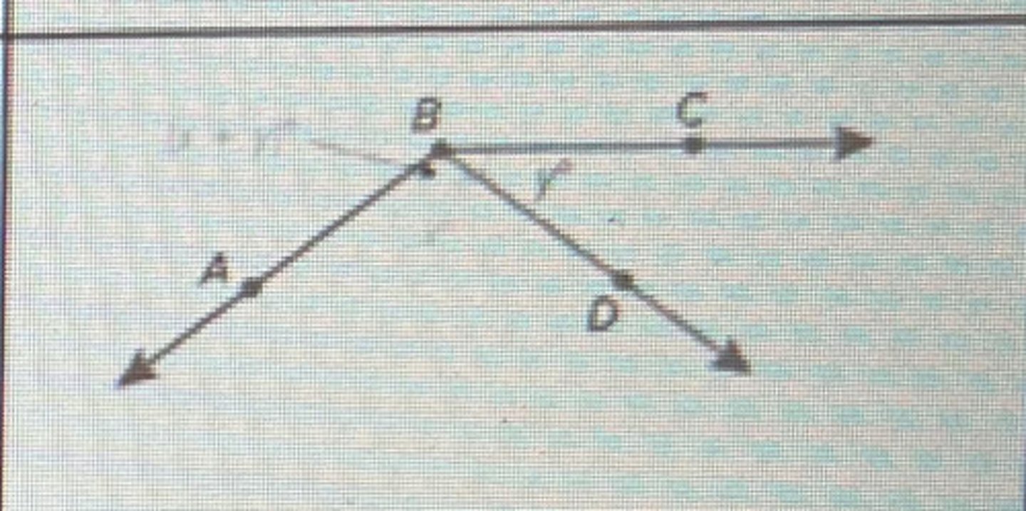 <p>D lies on the C-side of AB and on the A-side of BC</p>