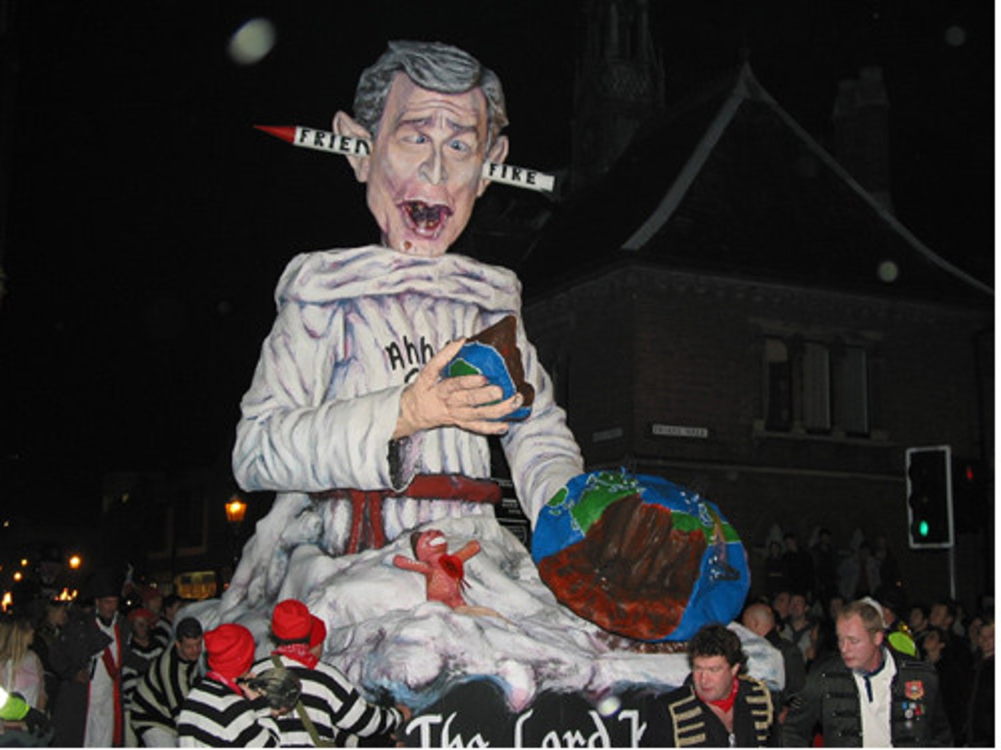 <p>(n.) A crude image of a despised person.</p><p>(SYN: figure, figurine)</p>