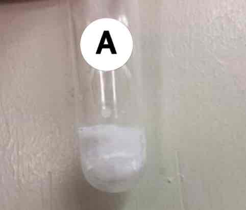 <p>gas evolved from forming this product</p>