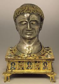 <p>Head Reliquary of St Alexander, 1145, Belgium</p>