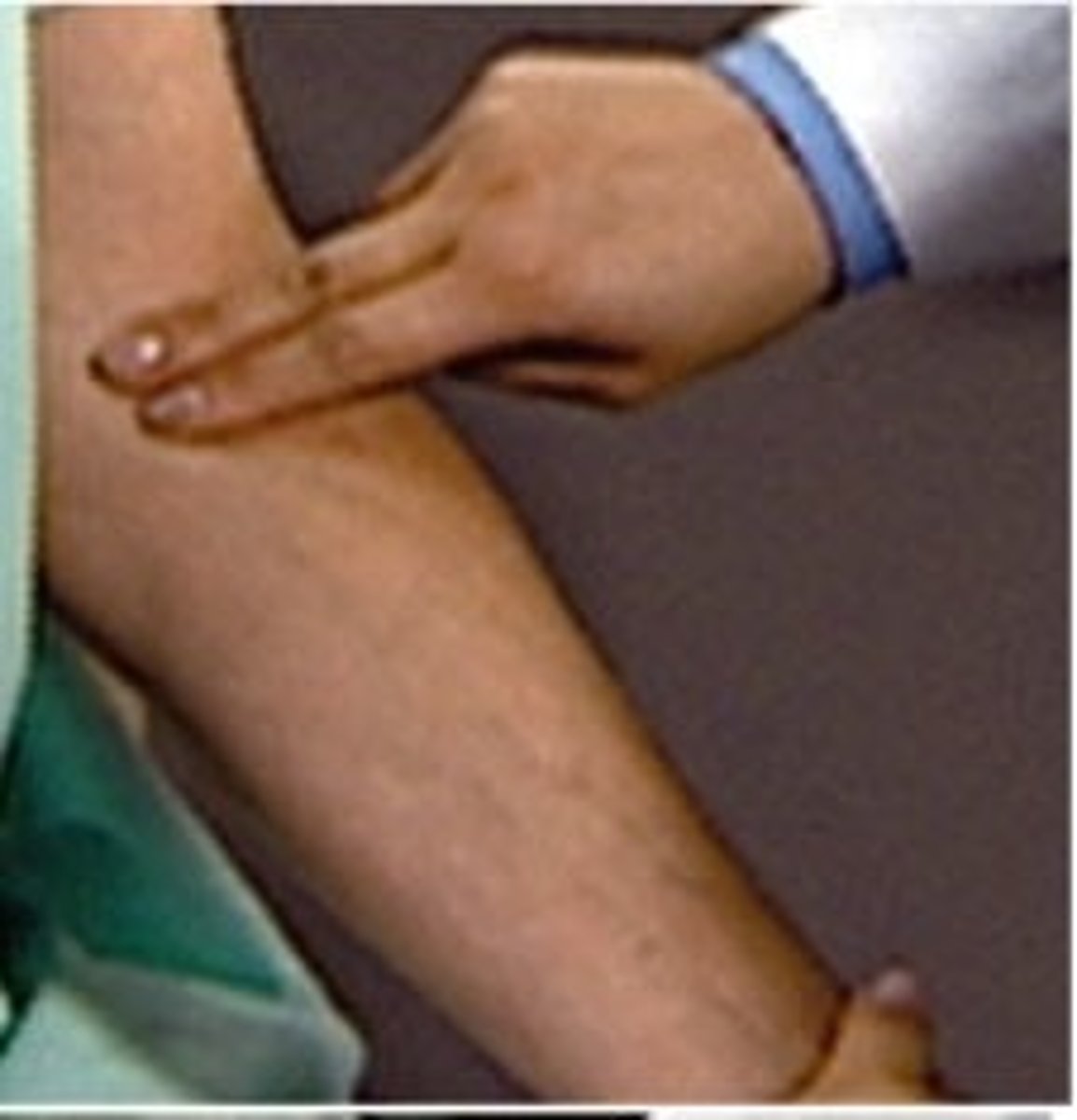 <p>the pulse felt in the upper arm</p>