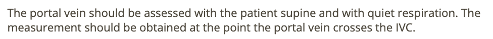 <p>d) inner to inner wall where portal vein crosses IVC</p>