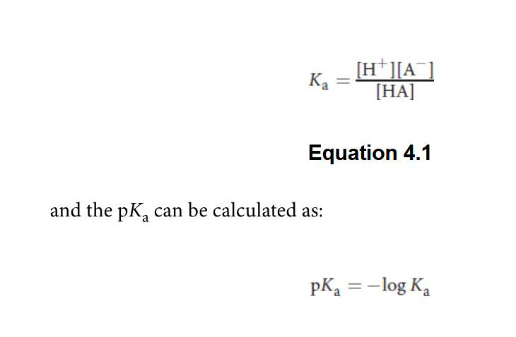 <p>Acid dissociation constant (<em>K</em><sub>a</sub>)<br>Alpha carbon + alpha hydrogen<br></p>