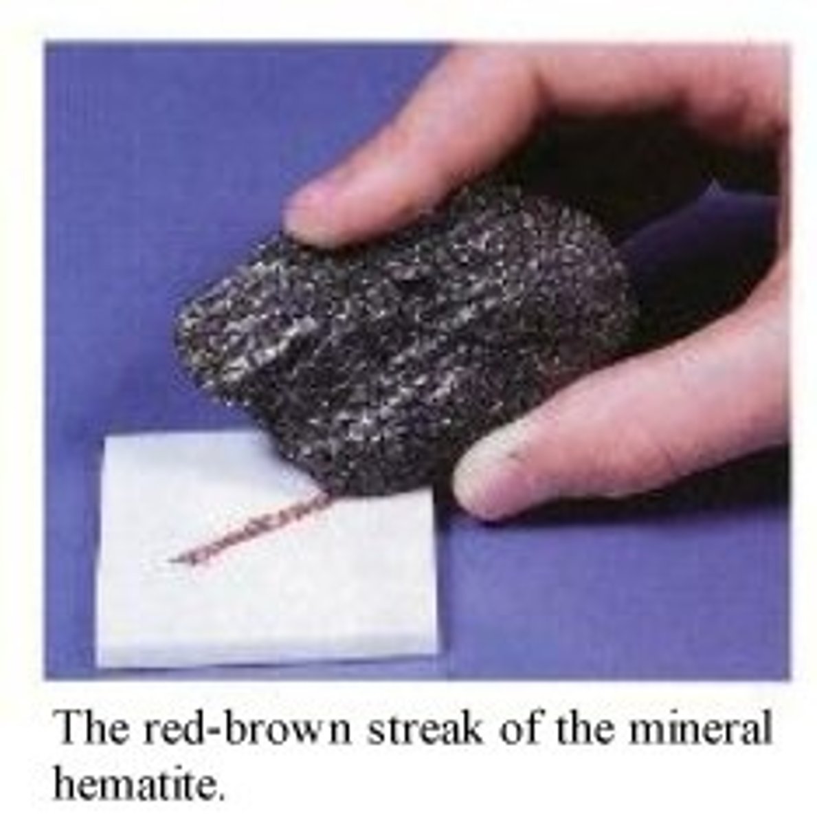 <p>the property of a mineral that describes its color in powdered form</p>