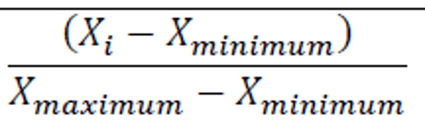 <p>normalization of ratings means adjusting values measured on different scales to a notionally common scale, often prior to averaging</p>