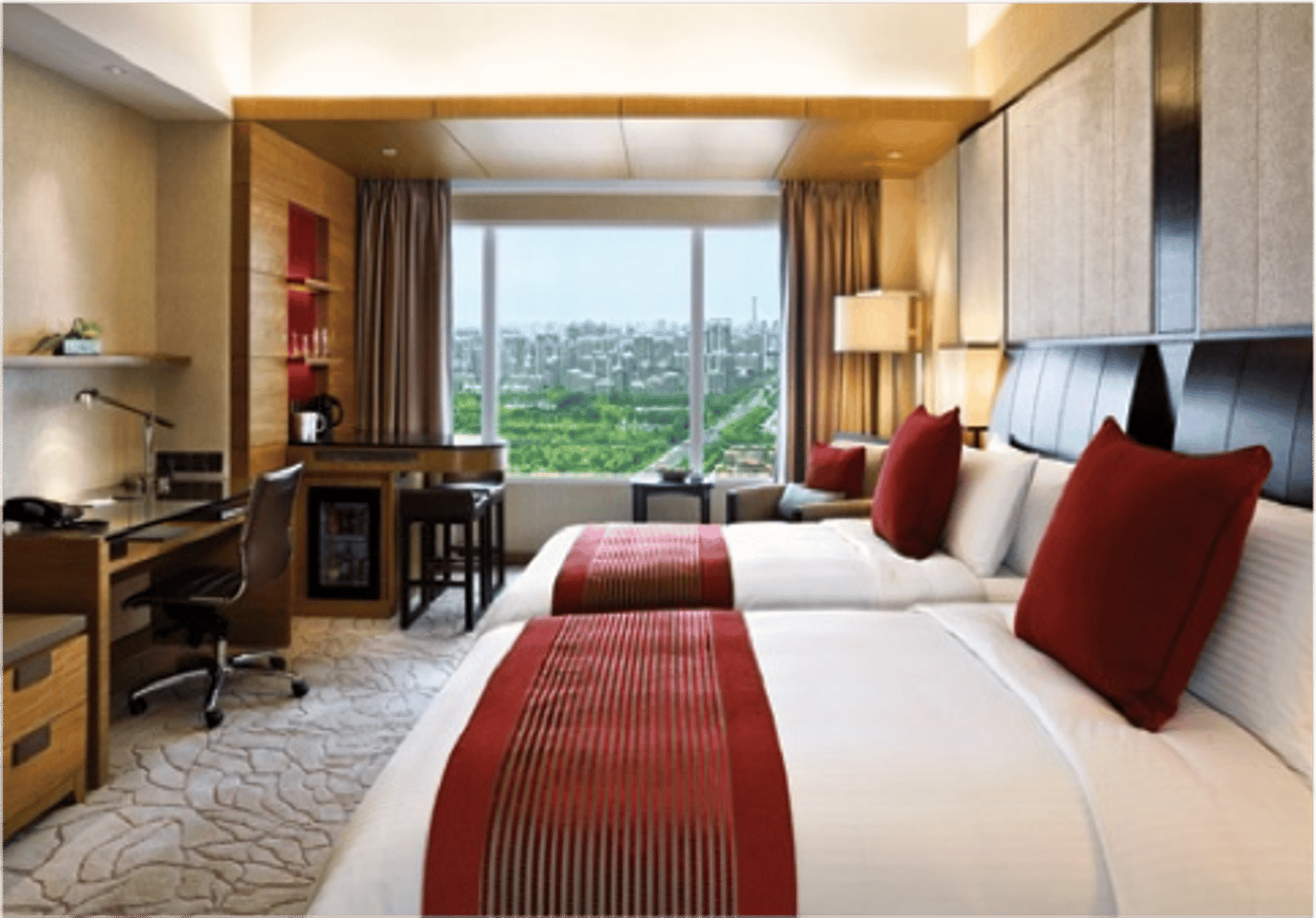 <p>A high-end, luxurious cabin</p>