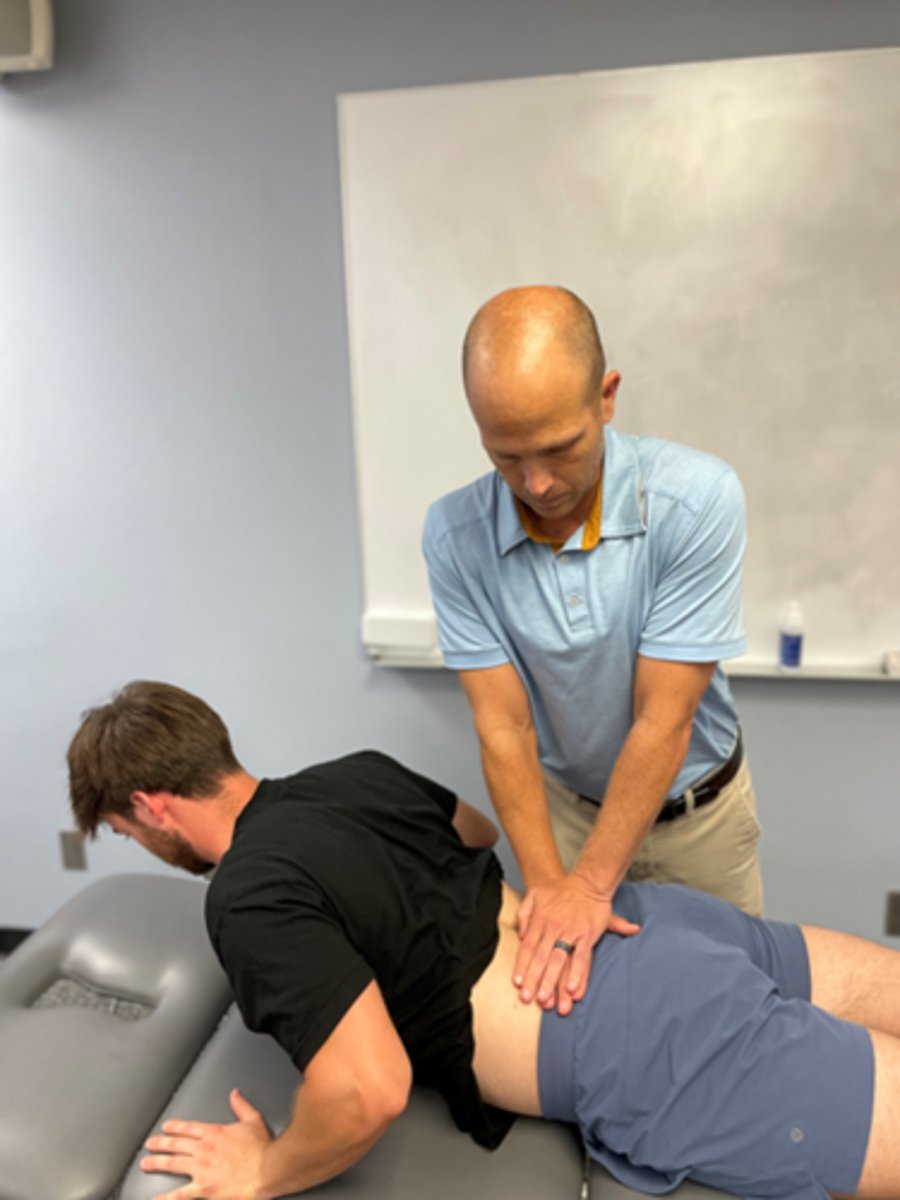 <p>extension bias</p><p>the effect of overpressure is assessed by the therapist fixing the pelvis</p><p>or specific spinal segment using overlapping or crossed hand technique</p>