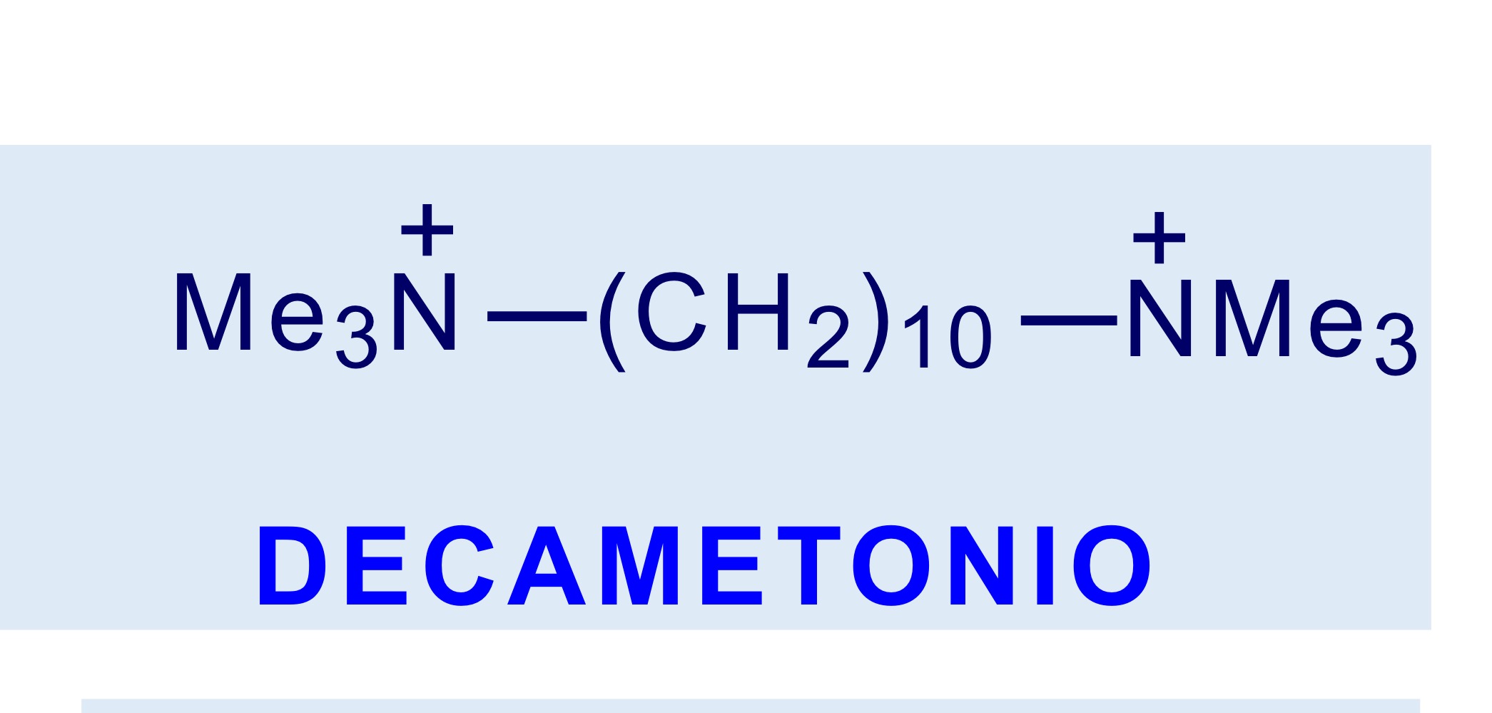 <p>Antagonista competitivo dei recettori nicotinici della muscolatura scheletrica</p>