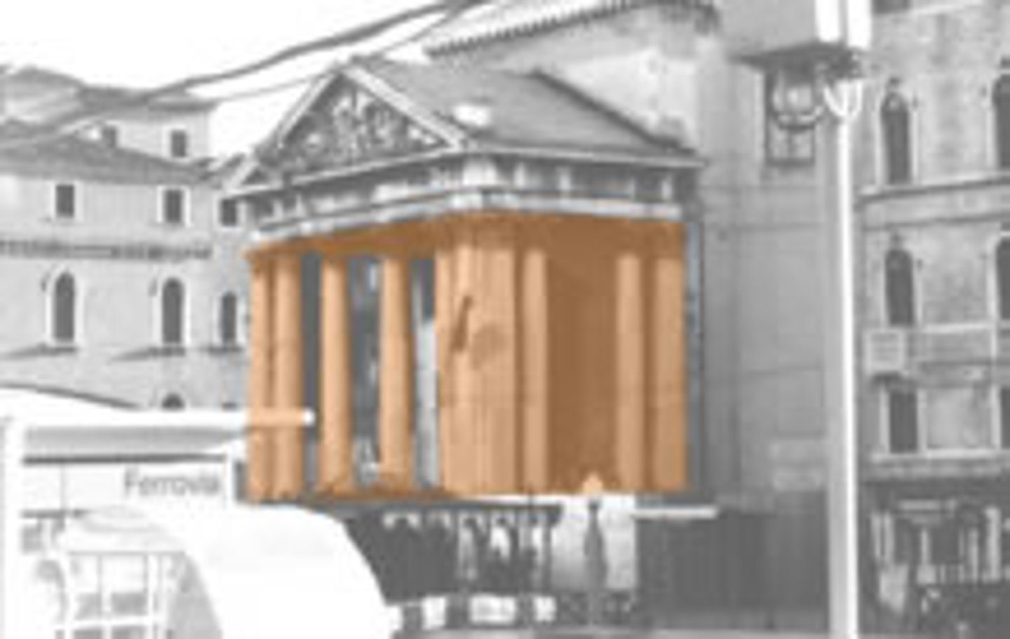 <p>Roofed porch upheld by column</p>