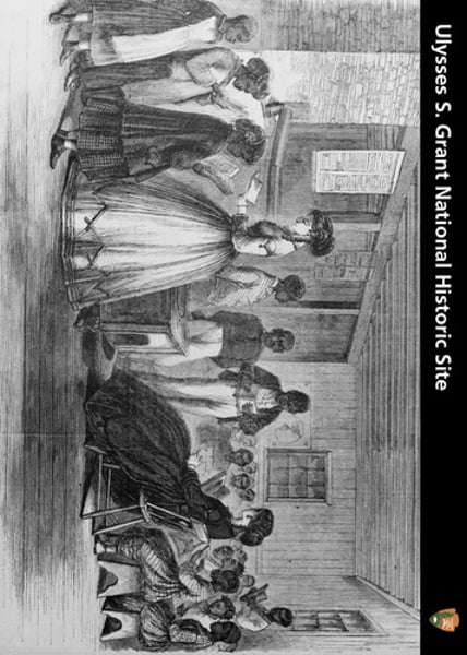 <p>Helped to feed, clothe, and educate former slaves</p>