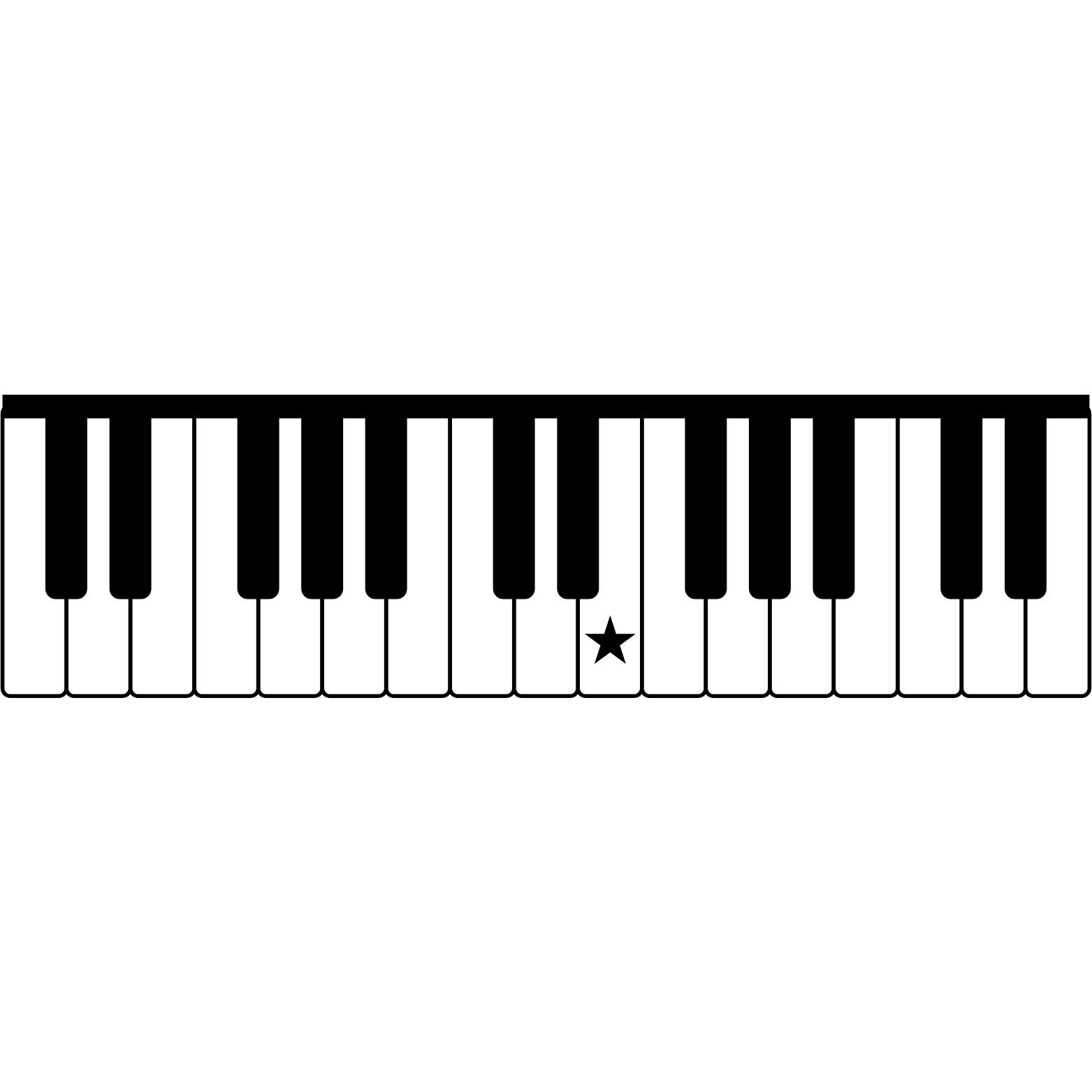 <p>What note is the star on?</p>