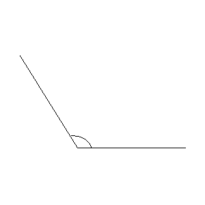 <p>An angle larger than 90 degrees but smaller than 180 degrees</p>