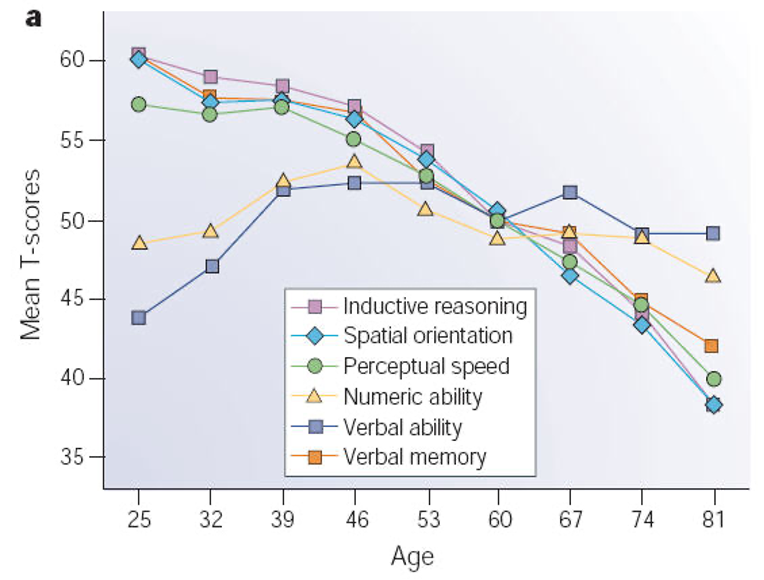 <ul><li><p>older adults experience increasing cognitive deterioration after age 50.</p></li><li><p>with 12.3 million people in the uK aged 65+ rising to 25% by 2050 these changes in cognition affect wellbeing, work and dauly living fir a huge population</p></li><li><p>settle ageing study showing global decline and limited expectation </p></li></ul><p></p>