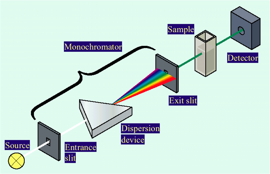 <p>ultraviolet and visible light spectroscopy (UV-Vis)</p>