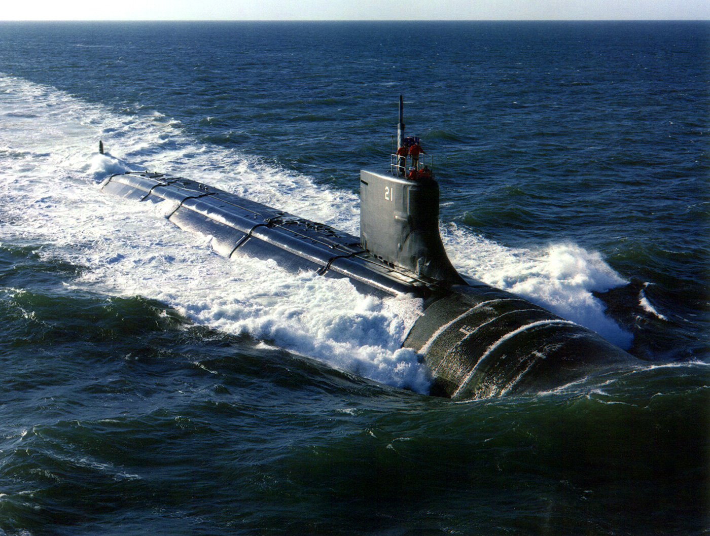 <p>USS Seawolf (SSN 21), USS Jimmy Carter (SSN 23)</p><p>USS Seawolf (SSN-21) commissioned in 1997. USS Jimmy Carter (SSN-23) has 100 ft. hull extension called &quot;Multi-mission Platform&quot;</p>